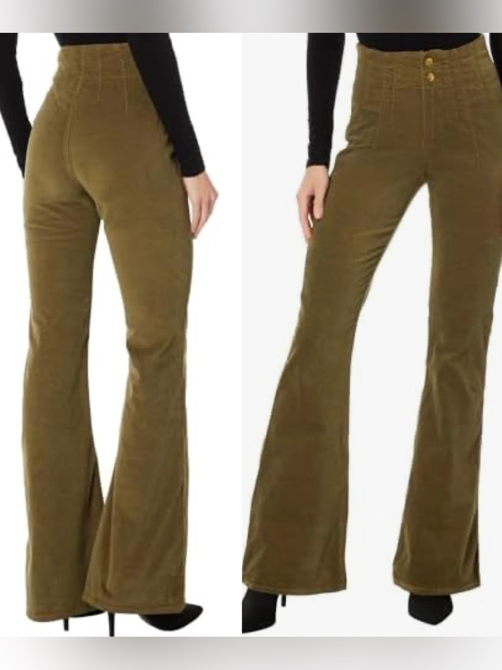 Free People We The Free Jayde Cord High Rise Flare Jeans New!